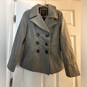 NEW - Dollhouse Peacoat - Medium - Gray - NWOT